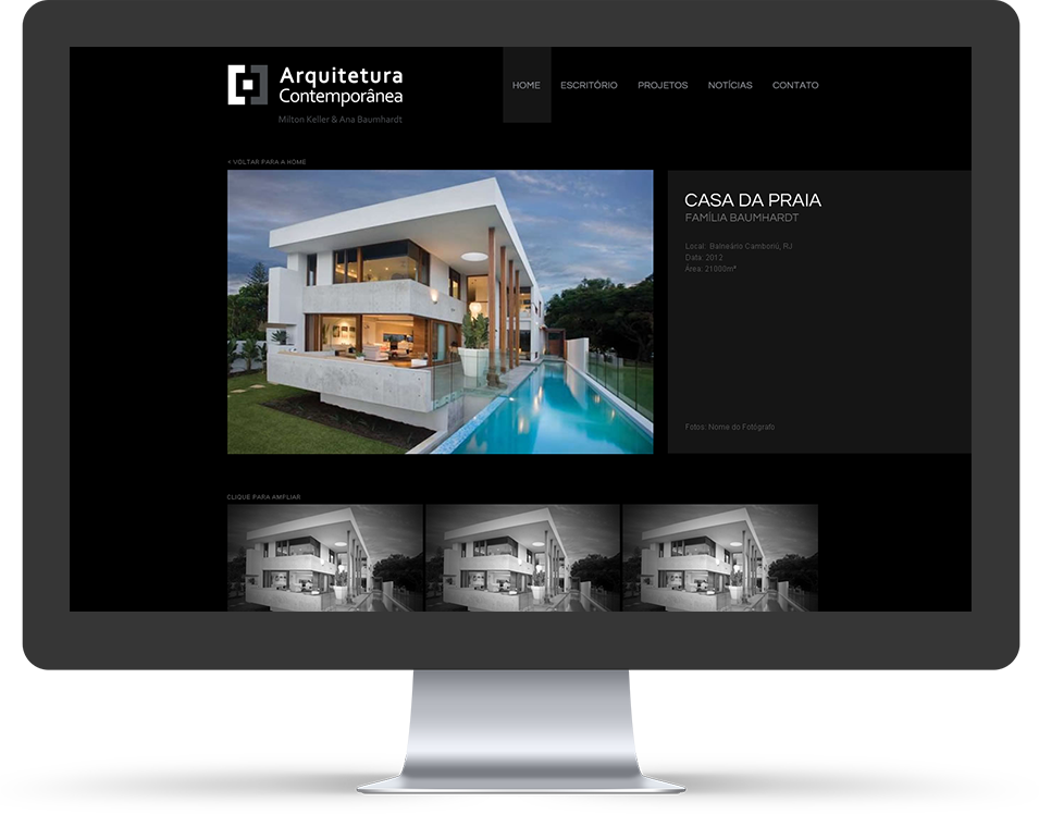 Site Arquitetura Contemporânea